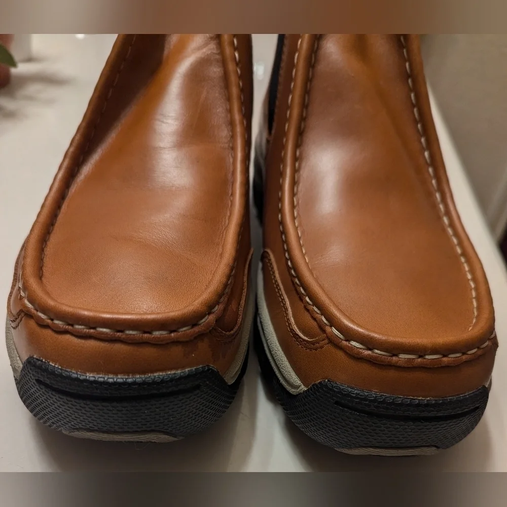Tommy Hilfiger Hybrid Leather Boots Cognac Size 11M Like New MSRP $249.50